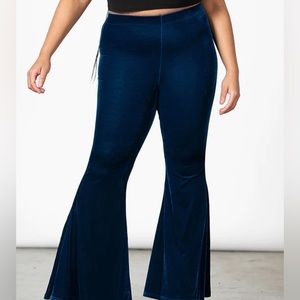 NWT KILLSTAR Moondance Sapphire Bell Bottom Flares Goth Witch